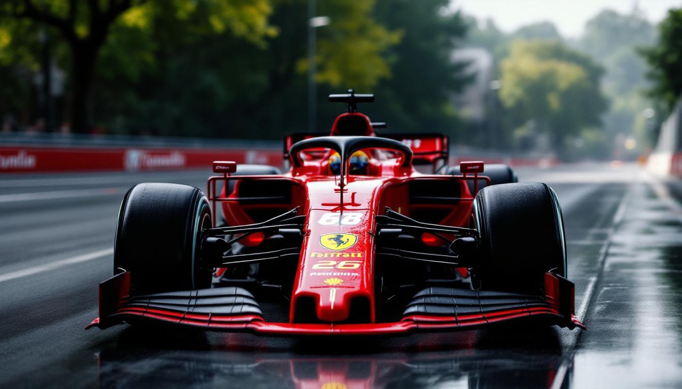 discover ferrari's groundbreaking rear wing design positioned behind the sf-26 exhaust, revolutionizing aerodynamics and causing a stir in the bahrain f1 paddock.