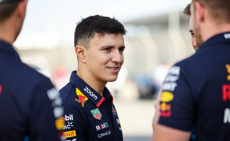 Isaac Hadjar and Redbull