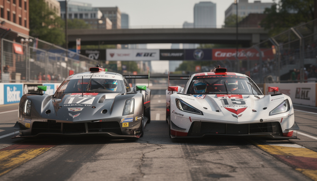 IMSA Detroit qualifying: Cadillac and Corvette dominate front row lineups