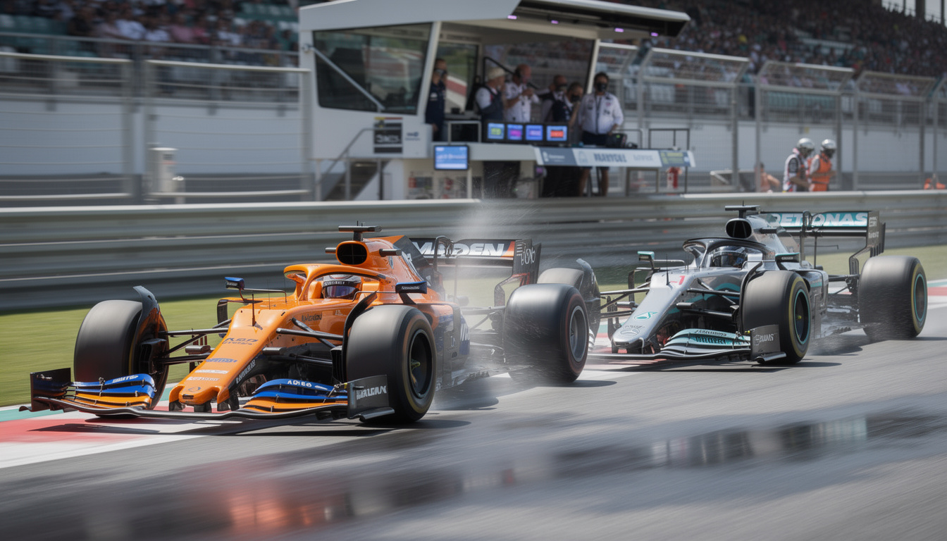mclaren acknowledges a significant vulnerability against mercedes, highlighting challenges in performance and strategies ahead of upcoming races.