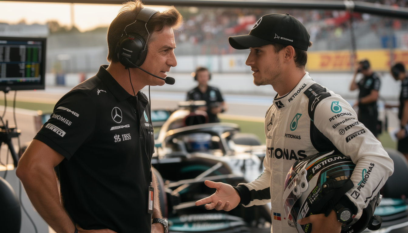 toto wolff commits to pushing george russell to excel, ensuring he stays competitive and sharp in the racing season.