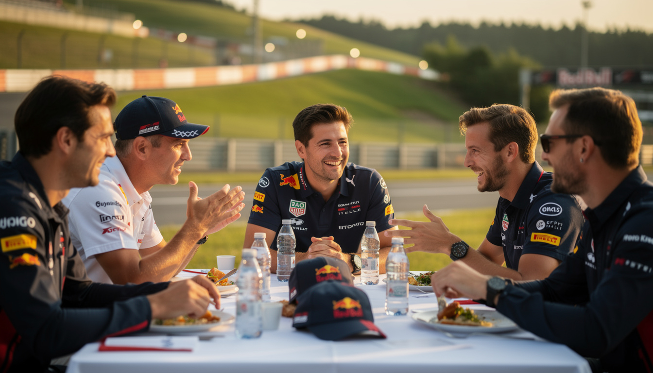 f1 drivers come together to celebrate a timeless dinner tradition at the austrian grand prix, showcasing camaraderie and passion beyond the track.