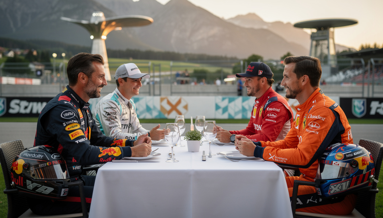F1 Drivers Unite for Timeless Dinner Tradition at the Austrian Grand Prix