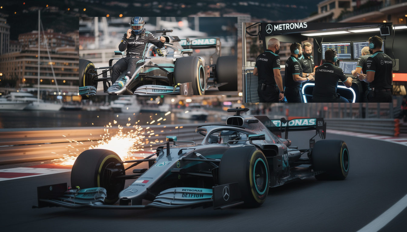 mercedes takes responsibility for george russell's dramatic downfall at the monaco gp, addressing the challenges faced during the race and their impact on the team's performance.