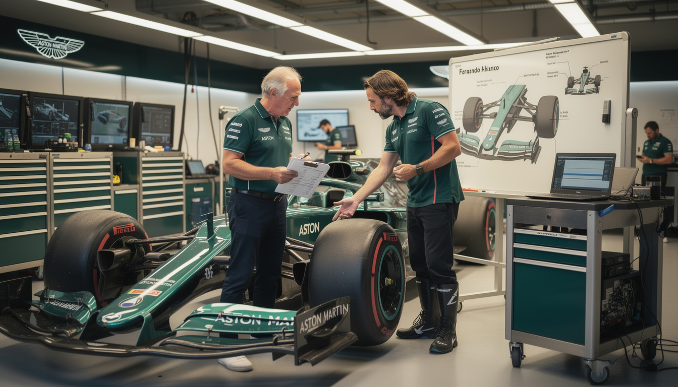 newey is determined to secure fernando alonso's seat at aston martin for the 2027 formula 1 season, aiming to strengthen the team's lineup with the experienced driver.