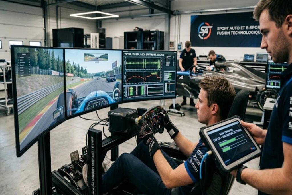Analyse des différents variables de la voiture grâce au simulateur de course