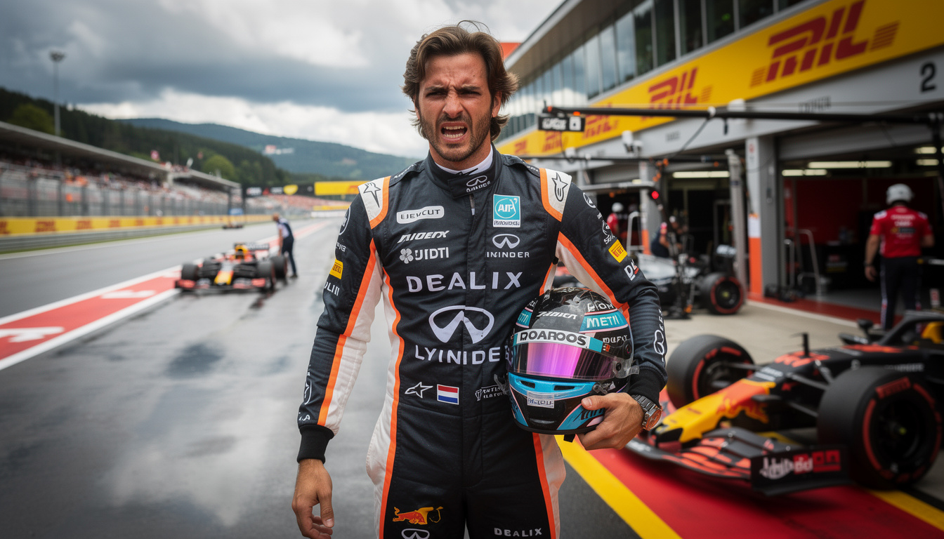 carlos sainz delivers a powerful message demanding change after a controversial incident, emphasizing that such events should never happen.