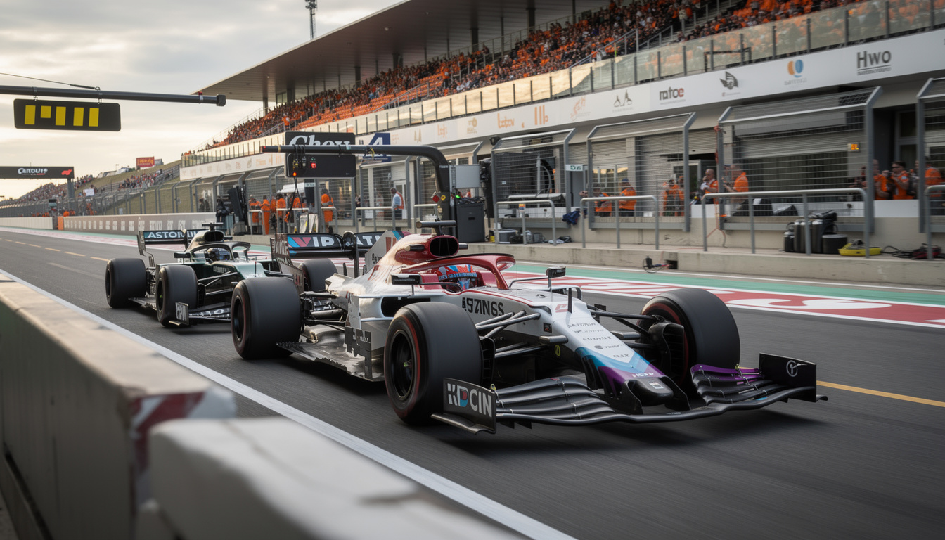 get ready for the dutch gp sprint with an exciting second pit lane start, promising intense racing action and strategic challenges.