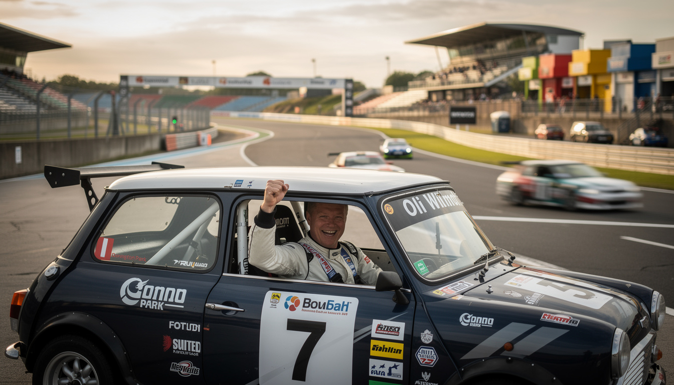 willmott's thrilling victory secures the mini challenge clubsport season finale at donington park, highlighting an exciting climax to the racing series.