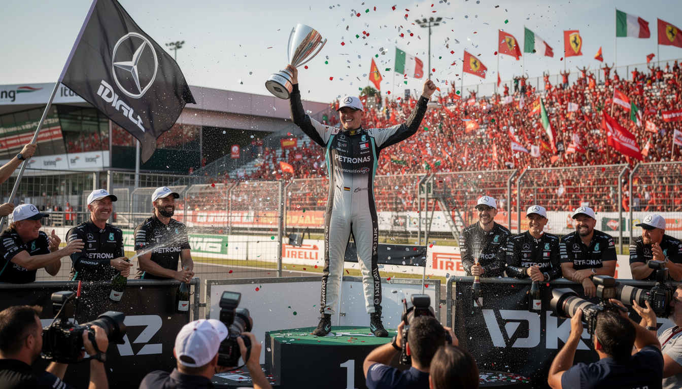 discover kimi antonelli's masterful performance at monza, delivering what could be formula 1's most epic comeback victory. relive the thrilling moments and unmatched skill that defined this unforgettable race.