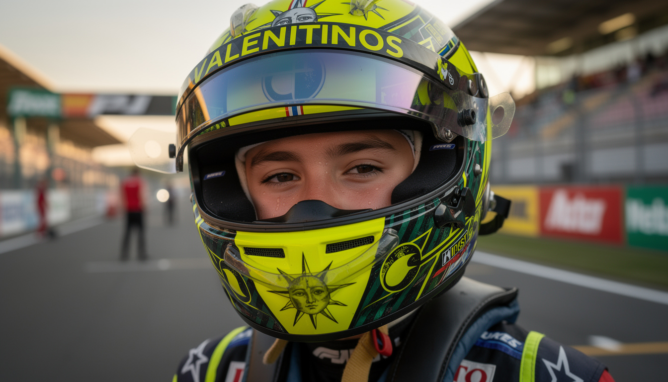 discover how antonelli crafted valentino rossi's custom helmet for his home race, blending artistry and performance in this exclusive spotlight.