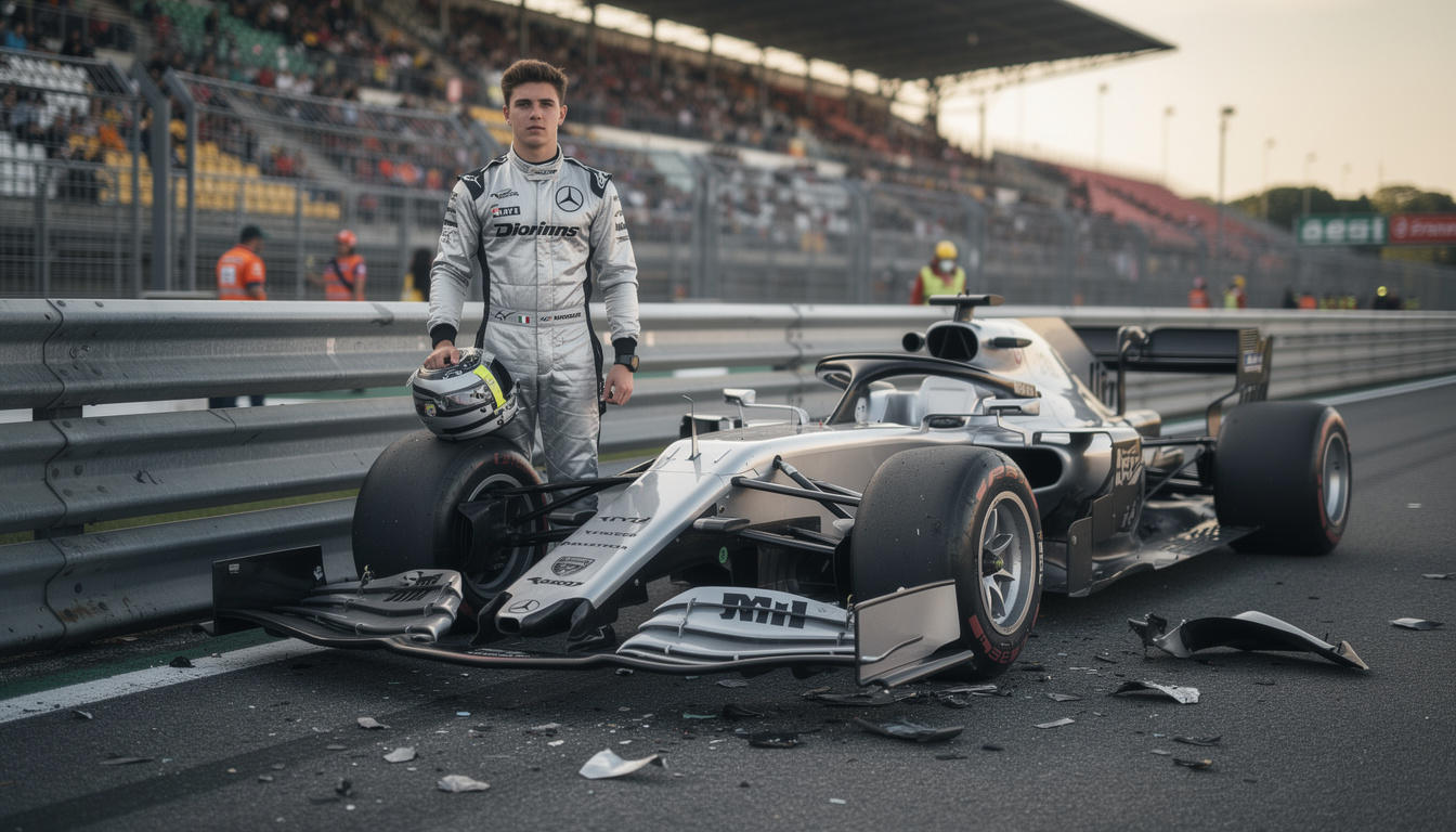 kimi antonelli reflects on the lasting physical and emotional impact of the devastating crash that overshadowed his formula 1 debut.